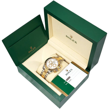 2020 Rolex Cosmograph Daytona 40mm White Dial Yellow Gold/Steel Watch 116503 Box Papers