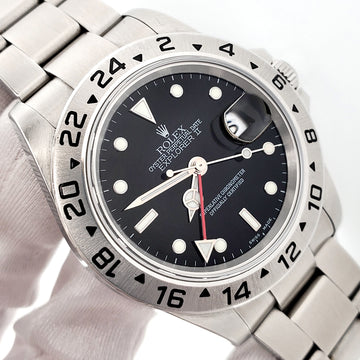 2006 Rolex Explorer II 40mm Black Dial Steel Oyster Watch 16570 Papers