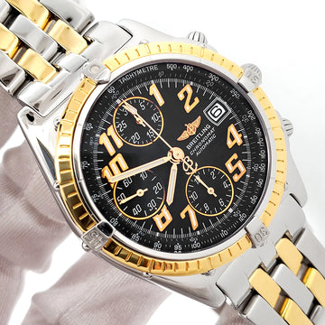Breitling Windrider Chronomat Black Dial 2-tone Yellow Gold/Steel 40mm Watch D13050