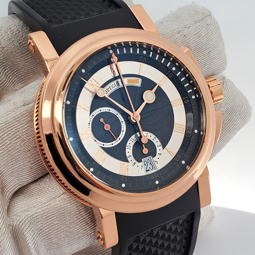 Shop Breguet Marine 42mm Chronograph 5827BR Rose Gold Watch