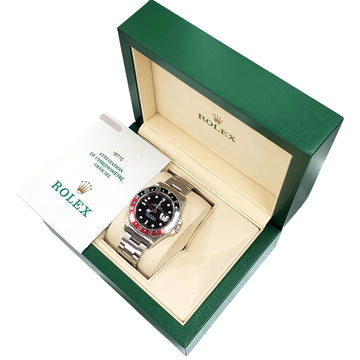 2003 Rolex GMT-Master II Coke Bezel Steel 40mm Watch 16710 Box Papers