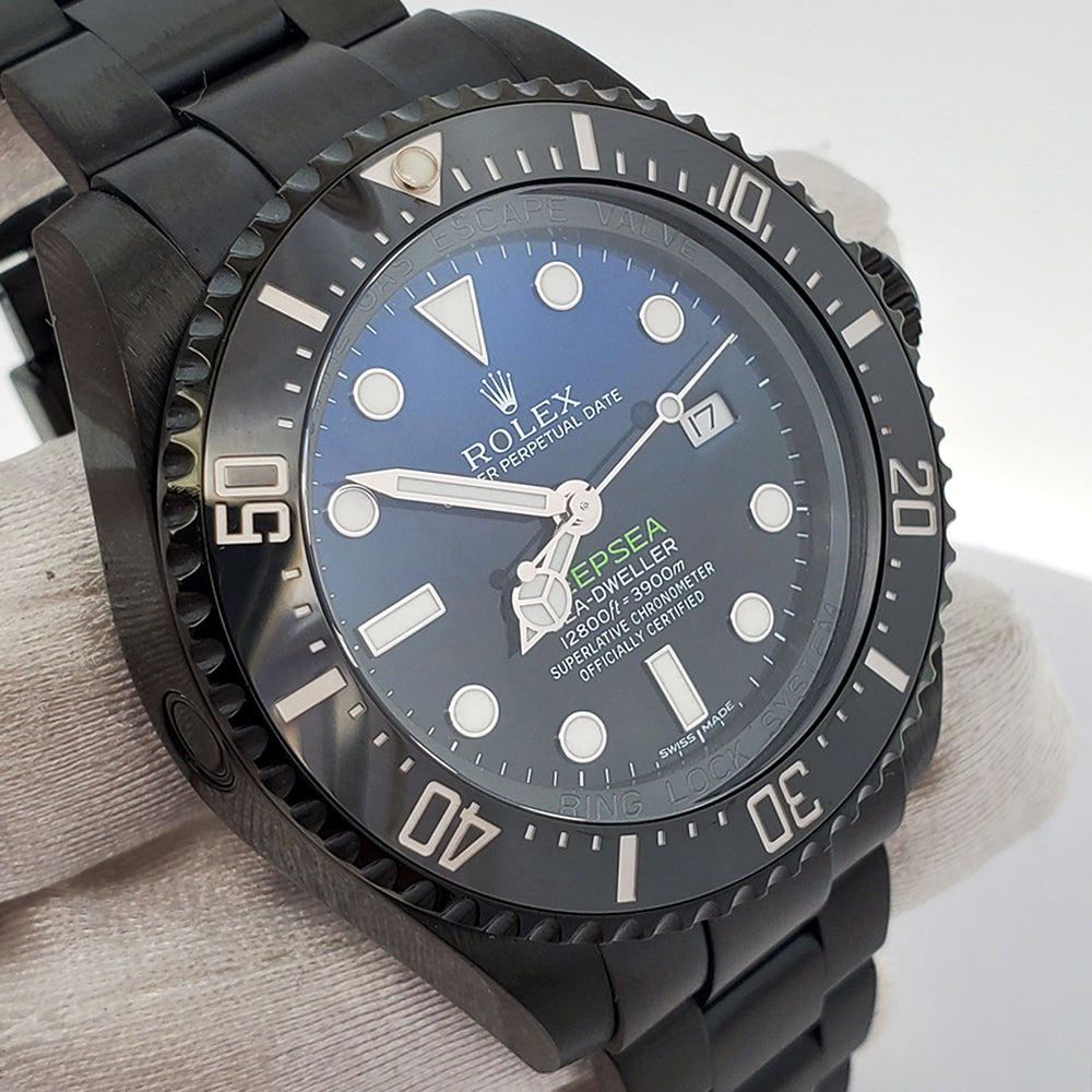 Rolex Sea Dweller Deepsea 44mm D Blue James Cameron Dial Black PVD Wat