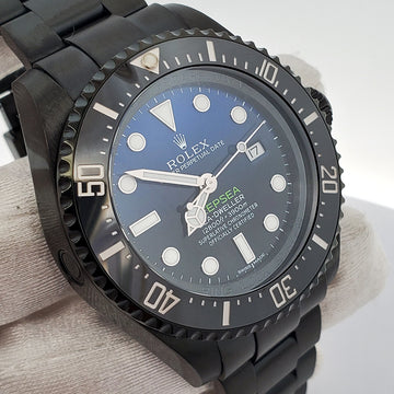 Rolex Sea-Dweller Deepsea 44mm D-Blue James Cameron Dial Black PVD Watch 116660 Box Papers