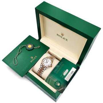 2020 Rolex Datejust White Roman 2-tone Rose Gold/Steel Jubilee 31mm Watch 278271 Box Papers