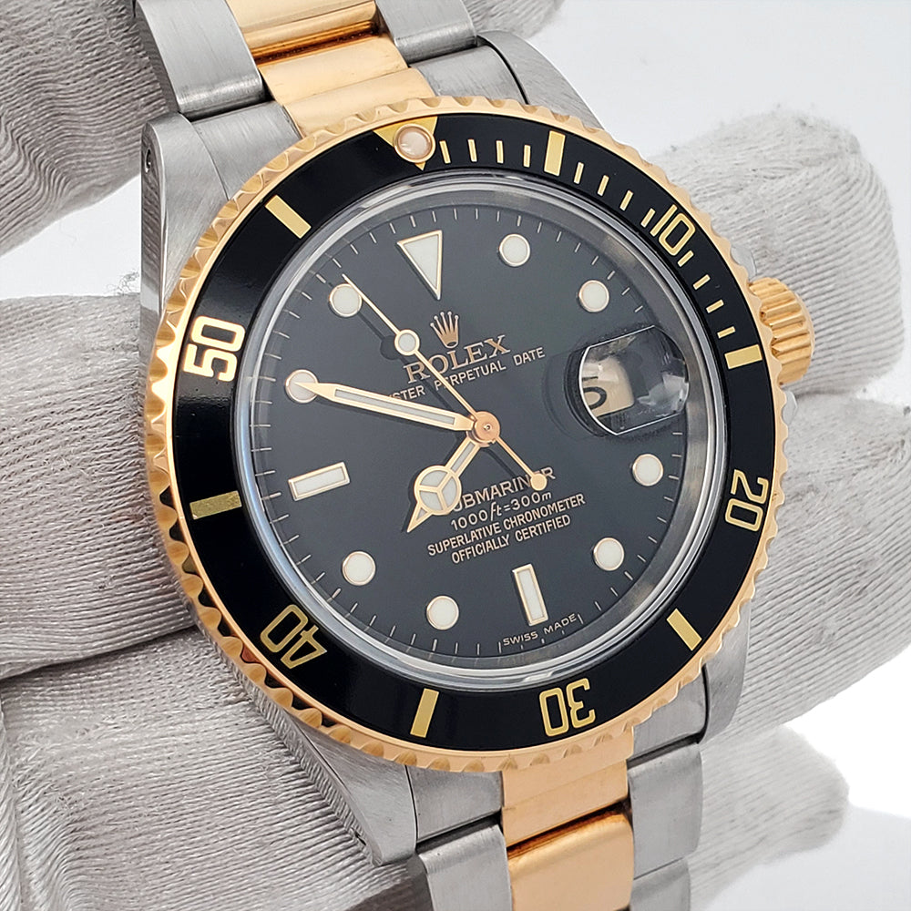 Rolex Submariner 40mm 2-tone Yellow Gold/Stainless Steel Oyster Watch 16803