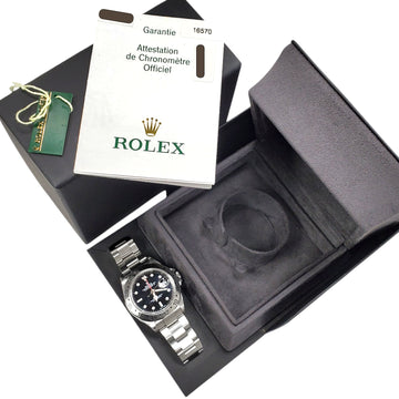 2005 Rolex Explorer II 40mm Black Dial Steel Oyster Watch 16570 Papers/Tag