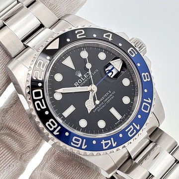 Rolex GMT-Master II "Batman" Blue/Black Ceramic Bezel Steel Oyster 40mm Watch 116710BLNR Box/Papers/Tag