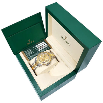 2012 Rolex Yacht-Master Champagne Dial Yellow Gold/Steel 16623 40mm Watch Box Papers