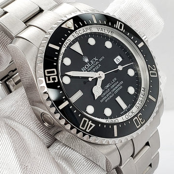 Rolex Sea-Dweller Deepsea 44mm Black Dial Stainless Steel Watch 116660 Box Papers