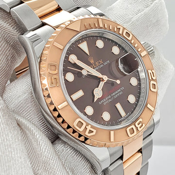 Rolex Yacht-Master 40mm 116621 Chocolate Dial Two-Tone Rose Gold/Steel Watch Box Papers