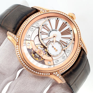 Audemars Piguet Millenary Rose Gold MOP Dial  Diamond Ladies 39.5mm Watch 77247OR.ZZ.A812CR.01
