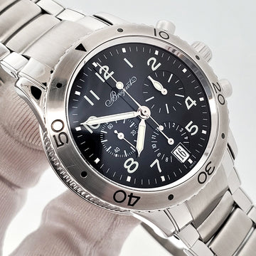 Breguet Transatlantique Type XX 39mm Flyback Chronograph Steel Watch 3820