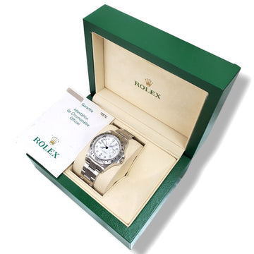 2004 Unplolished Rolex Explorer II 40mm Polar White Steel Oyster Watch 16570 Box Papers