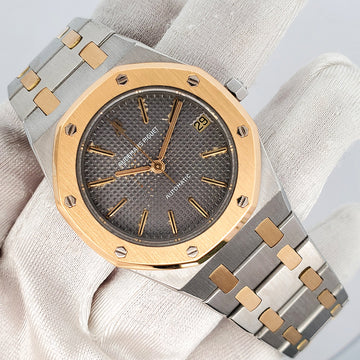 Audemars Piguet Royal Oak 35mm Grey Tapisserie 2-tone Yellow Gold/Steel Automatic Watch SA14486