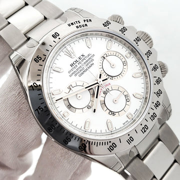 2012 Stickered Unworn Rolex Cosmograph Daytona 40mm 116520 White Dial Steel Watch Box/Papers/Tag