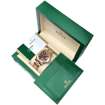 2019 Rolex Yacht-Master 40mm Chocolate Dial Rose Gold/Steel Watch 116621 Box Papers