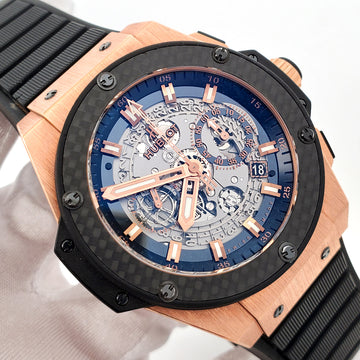 Rare Hublot Unico King Power Rose Gold Ceramic 48mm Watch 701.OQ.0180.RX Papers/Tag