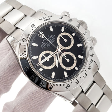 2009 Rolex Cosmograph Daytona 40mm Black Dial Steel Watch 116520 Box/Papers/Tag