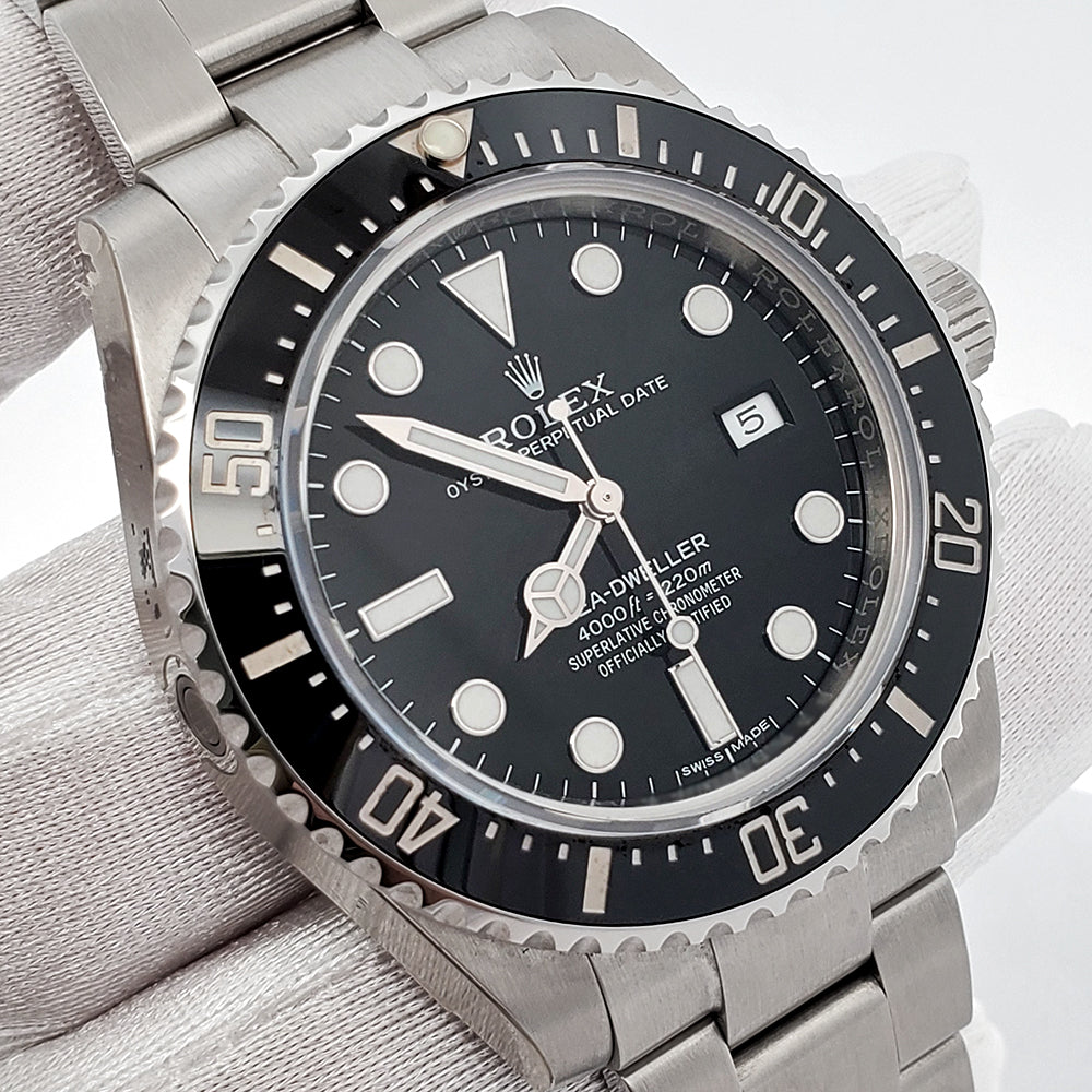 Rolex Sea-Dweller 4000 40mm Ceramic Bezel Steel Watch 116600 Box Papers