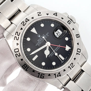 2000 Rolex Explorer II Black Dial Steel Oyster 40mm Watch 16570