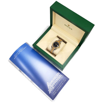 Rolex Datejust 178273 Black Index Dial 2-tone Yellow Gold/Steel Jubilee 31mm Watch Box/Appraisal