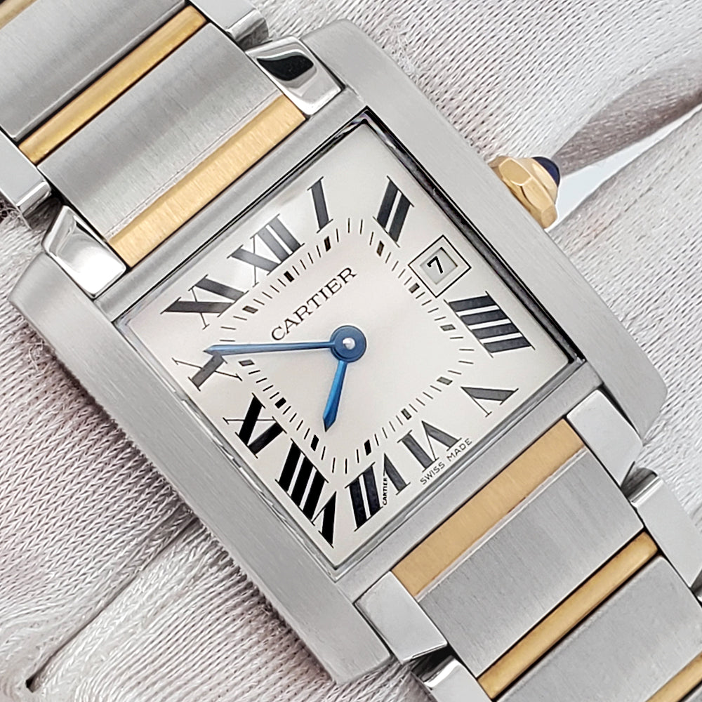 Cartier Tank Française 25mm 2-Tone Yellow Gold/Steel Watch W51012Q4 2465
