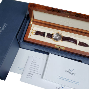 Breguet Tradition Retrograde 18k Rose Gold 40mm 7097BR/G1/9WU Watch Box Papers