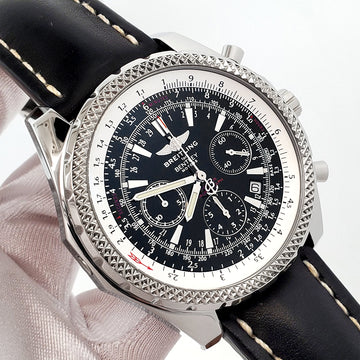 Breitling Bentley Special Edition Motors Chronograph Black Dial Steel 49mm Watch A25362