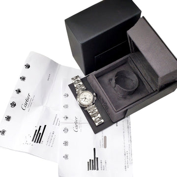 Cartier Pasha Power Reserve GMT Steel 38mm Watch W3103755