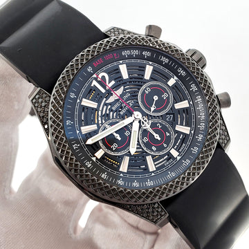 Breitling Bentley Limited Edition Barnato Black Dial Mens PVD Steel 42mm Watch M41390 Box Papers