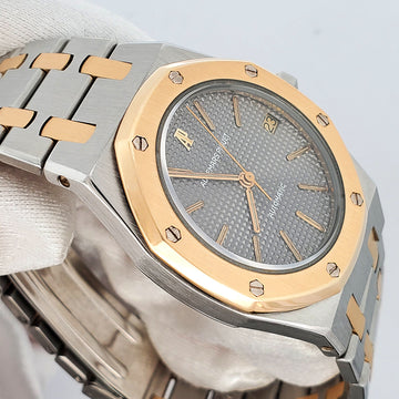 Audemars Piguet Royal Oak 35mm Grey Tapisserie 2-tone Yellow Gold/Steel Automatic Watch  SA14486