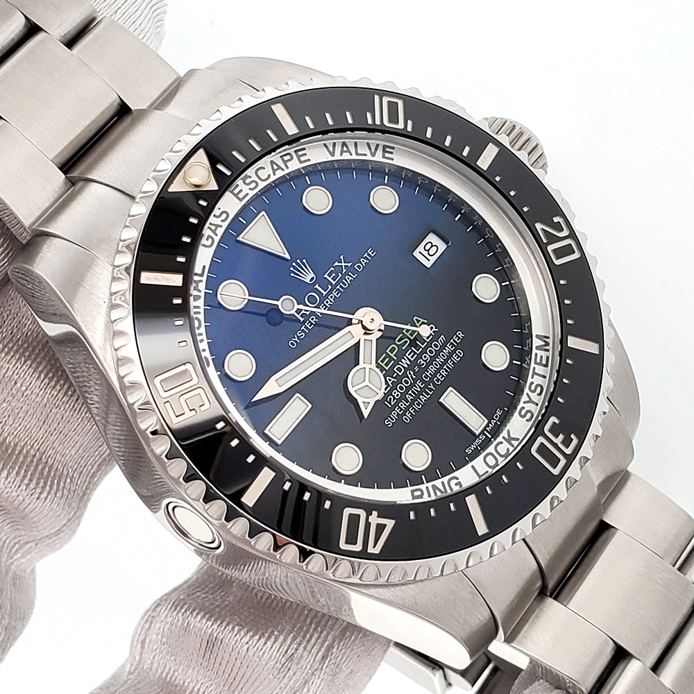 Rolex Sea-Dweller Deepsea D-Blue James Cameron Steel Oyster 44mm Watch 116660 Box/Papers/Tag