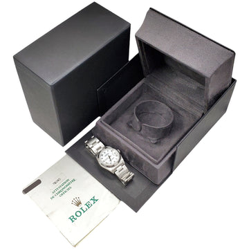 2003 Rolex Datejust White Roman Dial Steel Oyster 31mm Watch 78240 Papers