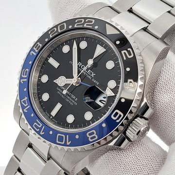 Unworn 2024 Rolex GMT-Master II 40mm Batman Blue/Black Ceramic Bezel Steel Watch 126710BLNR Box Papers