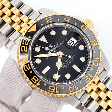 2024 Rolex GMT Master II Zombie Black Grey Bezel Yellow Gold/Steel 40mm Watch 126713GRNR Box/Papers/Tag