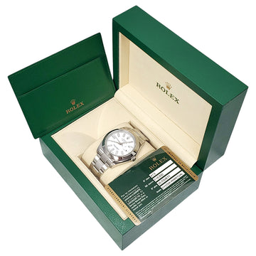2014 Rolex Datejust II 41mm 116300 White Index Steel Oyster Watch Box/Papers/Tag