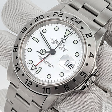 Rolex Explorer II 40mm Polar White Stainless Steel Watch 16570