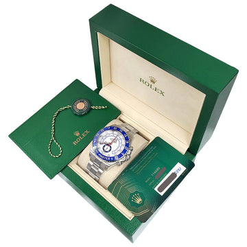 2021 Rolex Yacht-Master II Blue Cerachrom Bezel Oyster Steel 44mm Watch 116680 Box/Papers