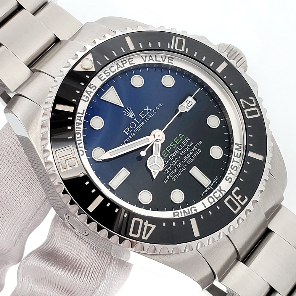 Certified Rolex Sea-Dweller Deepsea D-Blue James Cameron Steel Oyster 44mm Watch 116660 Box Papers