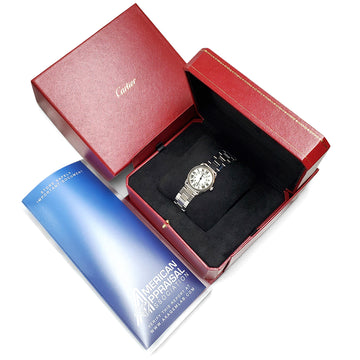 Cartier Ronde Solo Small Steel Quartz 29mm Watch Box/Appraisal W6701004 3601