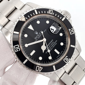 2010 Rolex Submariner Date Engraved Rehaut 40mm Steel Oyster Watch 16610 Box Papers