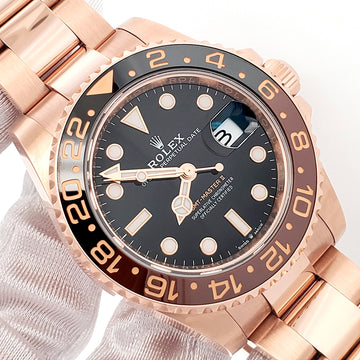 2023 Rolex GMT-Master II Rootbeer 126715CHNR Everose Gold Oyster Watch Box/Papers/Tag