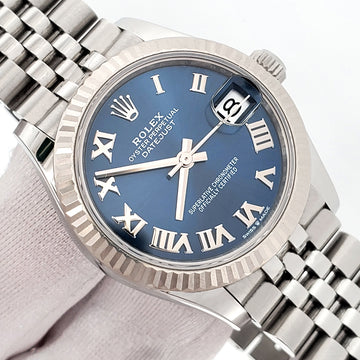 2023 Rolex Datejust 31mm Blue Roman Steel Jubilee Watch 278274 Box/Papers/Tag
