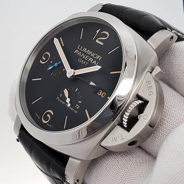 2021 Panerai GMT Luminor Marina  1950 3 Days PAM01321 Steel Mens 44mm Watch Box Papers