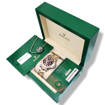 2022 Rolex Yacht-Master 126621 Chocolate Dial 2-tone Everose Gold/Steel 40mm Watch Box Papers