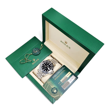 2026 Unworn Rolex GMT Master II Black Gray Bruce Wayne Jubilee Steel 40mm Watch 126710GRNR Box Papers
