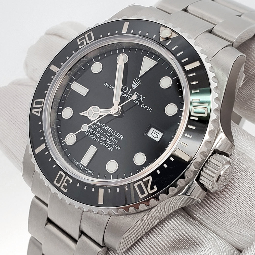 Unworn 2014 Rolex Sea-Dweller 4000 40mm Ceramic Bezel Steel Watch 116600 Box Papers