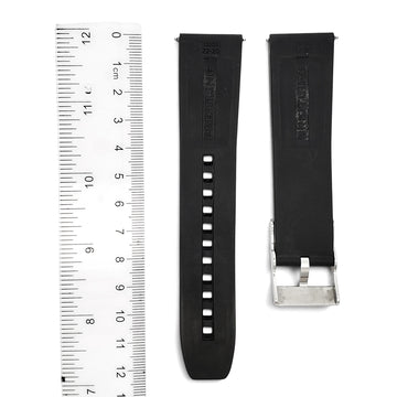 OEM Breitling Evolution Black Rubber Strap 22-20 w/ Signed Buckle