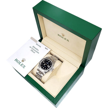 2006 Rolex Explorer II 40mm Black Dial Steel Oyster Watch 16570 Box Papers