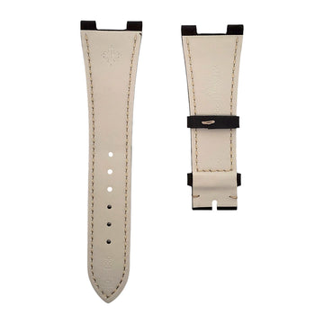 Unworn OEM Patek Philippe Nautilus 5712 C36 OEM Brown Calf Leather Watch Strap 25mm x18mm